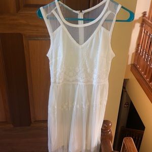 Long Laced White Dress